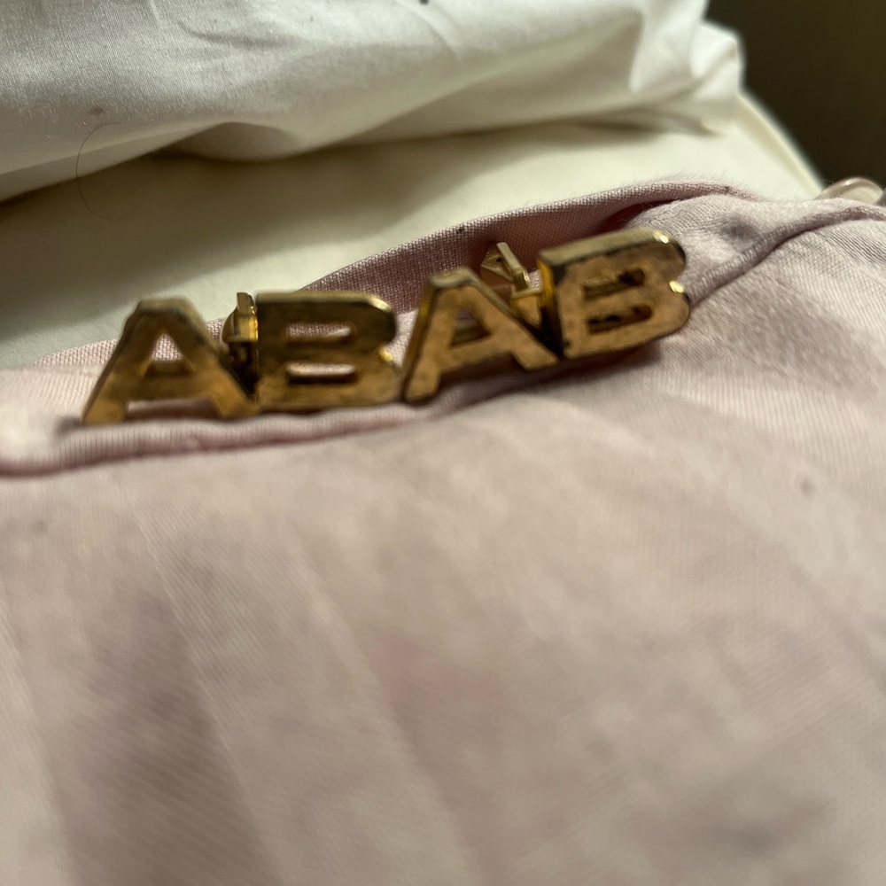 Lucky initial cuff links AB one Pair $15 second pair $5 both get fabric pair